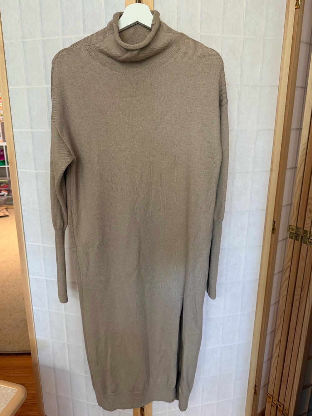 Wilfred Free CYPRIE DRESS in Fossil Taupe 100% Wool